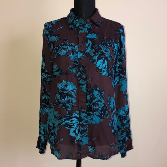 Printed Button Down Shirt - Picture 2 of 5